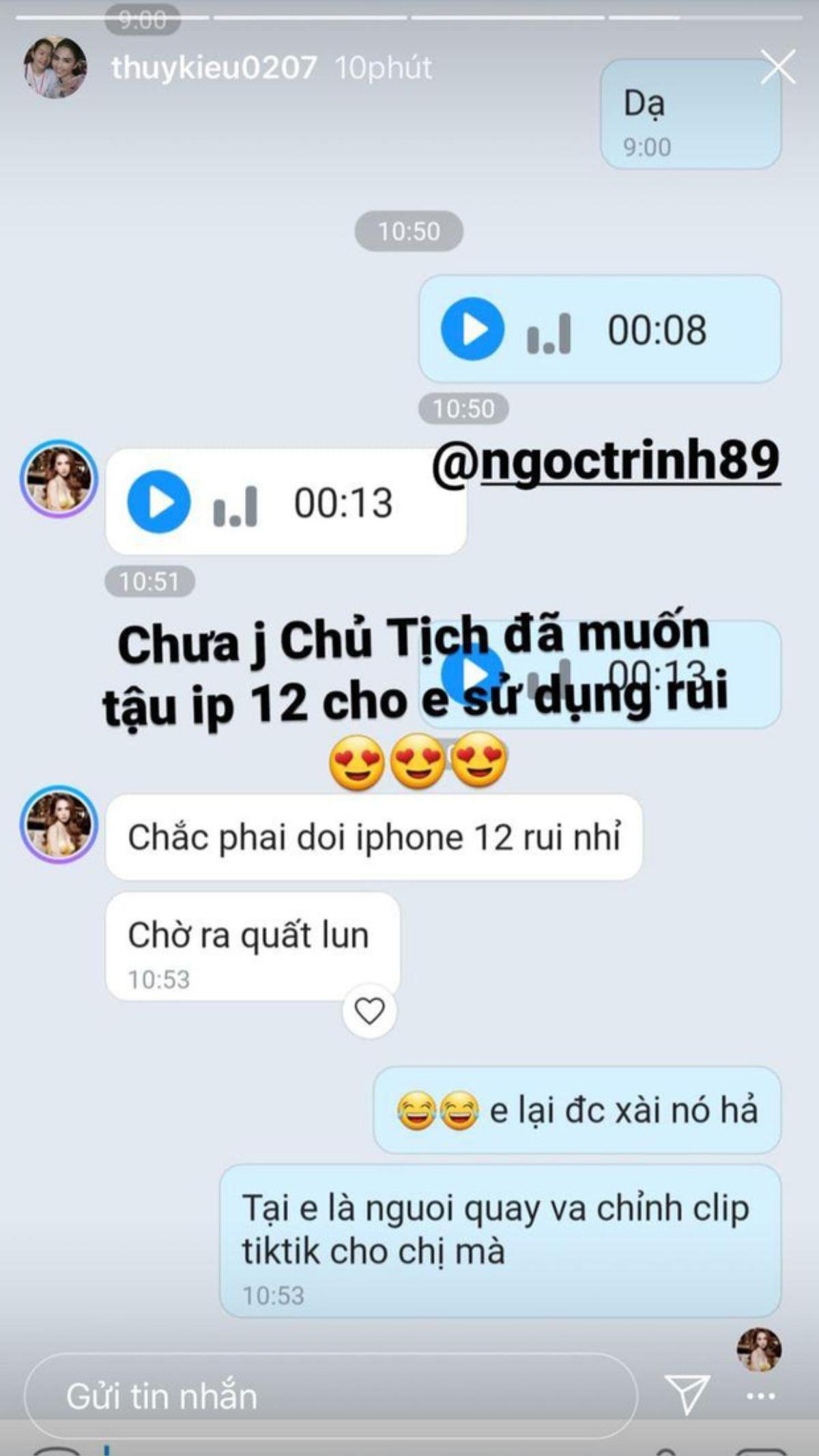 Sướng như 'chị Kiều': iPhone 12 chưa ra nhưng đã được Ngọc Trinh 'chốt đơn' mua tặng? Ảnh 3