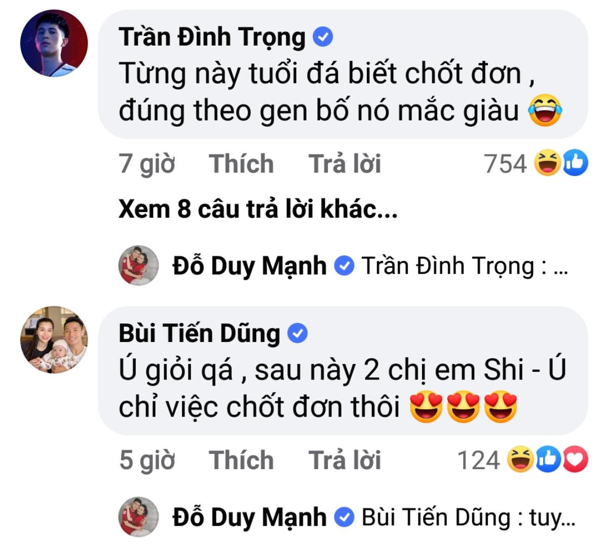 Cầu thủ Duy Mạnh khoe con trai mới lọt lòng đã biết phụ bố mẹ kiếm tiền, dân mạng 'thả tim' rần rần Ảnh 3