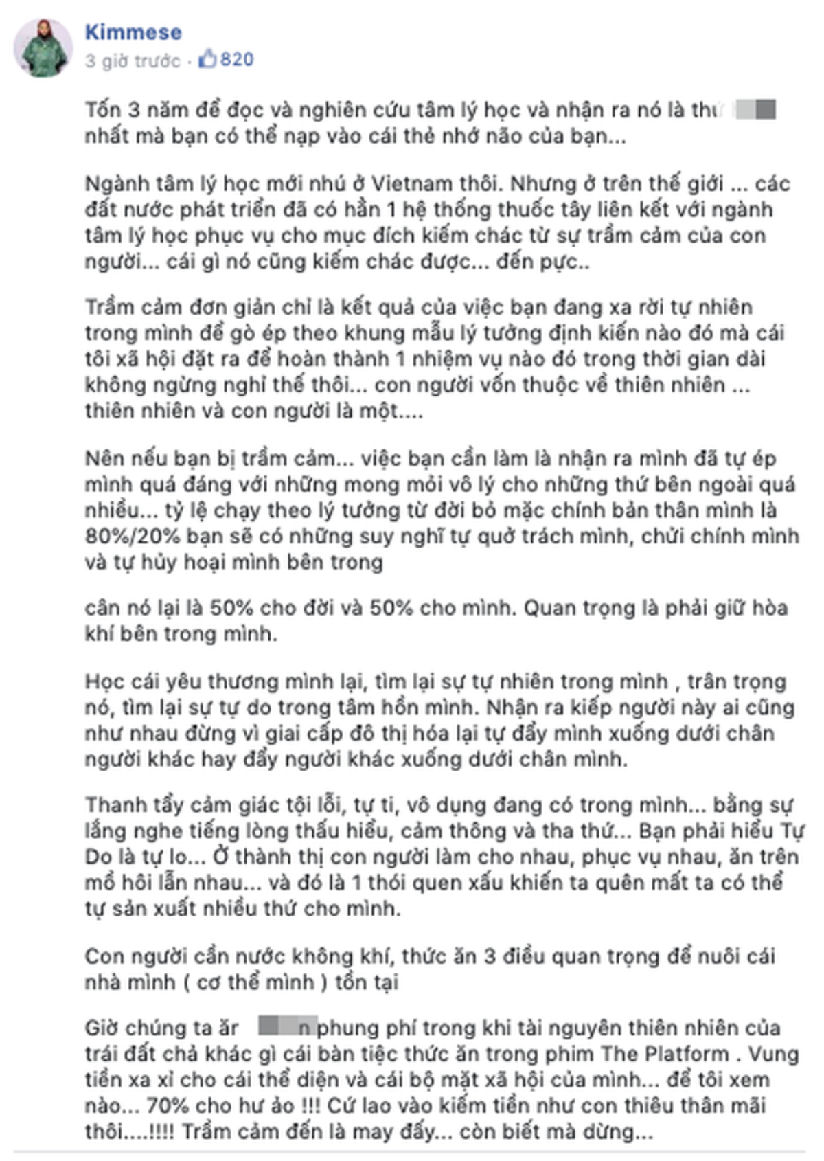 Chia sẻ không đúng về bệnh trầm cảm, Kimmese bị dân mạng chỉ trích dữ dội: 'Miệng xinh để Rap chứ đừng nói bậy' Ảnh 1