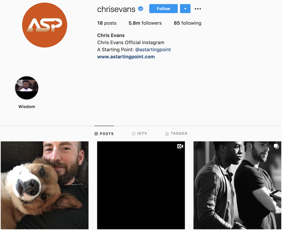 Instagram của tài tử Chris Evans tăng folow vùn vụt, lý do đằng sau mới thật sự bất ngờ Ảnh 2