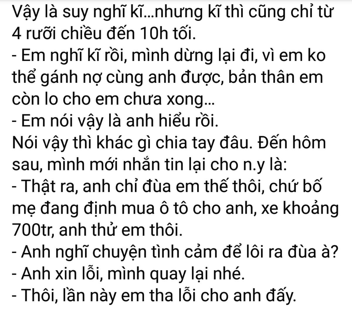 Đang yên đang lành, chàng trai liên tiếp 'bẻ cua gắt' thử lòng bạn gái và cái kết bất ngờ Ảnh 4