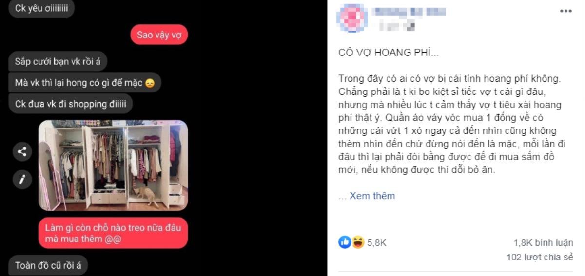 Tưởng nhận được sự đồng tình khi chia sẻ việc hoang phí của vợ, anh chàng lại hứng chịu 'gạch đá' từ cộng đồng mạng Ảnh 2