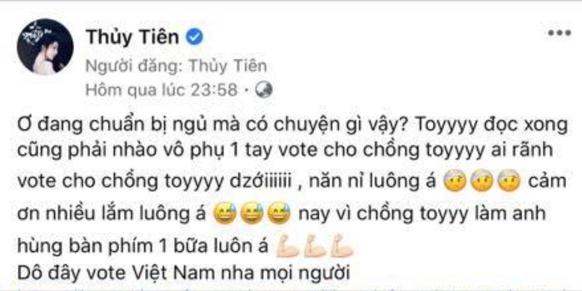 Bị 'đá đểu' vì thua trong cuộc bình chọn cho Công Vinh, Thủy Tiên nói 1 câu ai cũng vỗ tay Ảnh 1