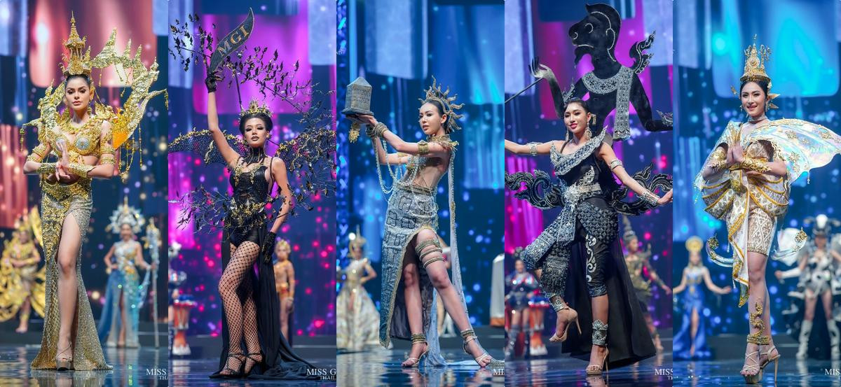 National Costume Miss Grand Thailand 2020: Xuồng ghe - chợ cá - lựu đỏ - xương khủng long lồng lộn choáng ngợp Ảnh 17