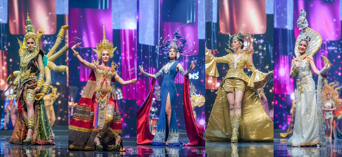 National Costume Miss Grand Thailand 2020: Xuồng ghe - chợ cá - lựu đỏ - xương khủng long lồng lộn choáng ngợp Ảnh 18