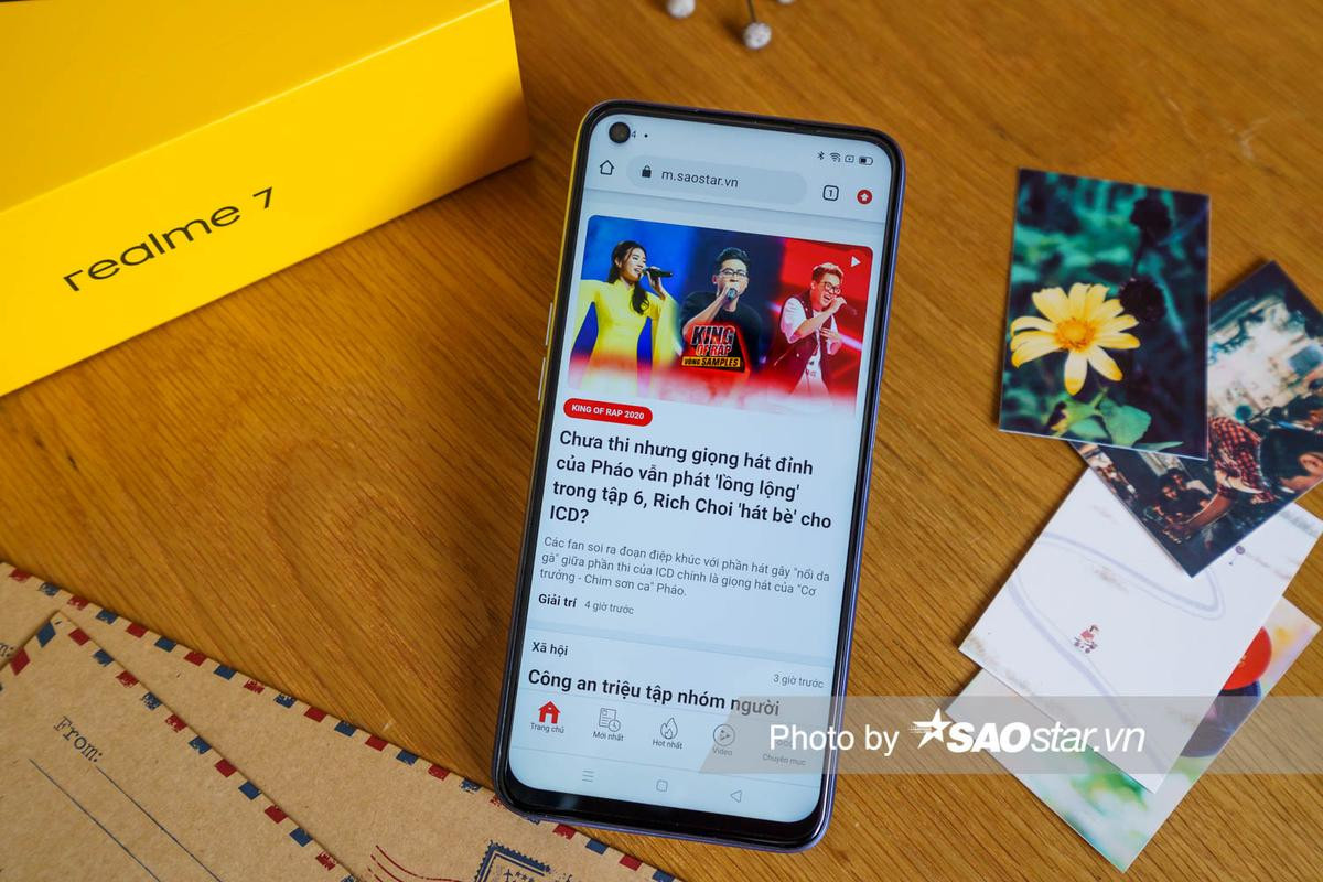 Mở hộp Realme 7 tại Việt Nam: Thiết kế bóng bẩy, có 4 camera sau Ảnh 7