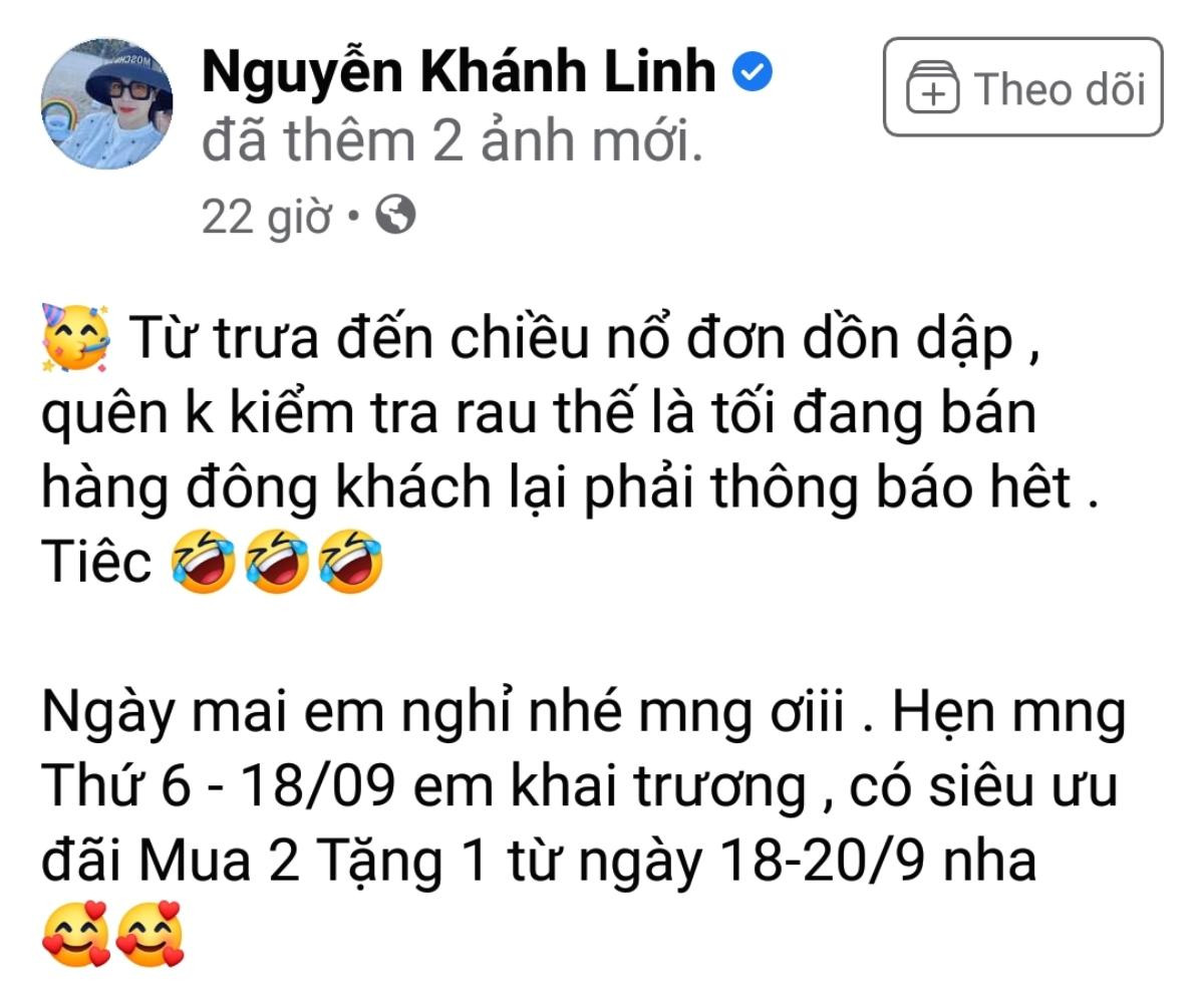 Sau tuyên bố làm mẹ đơn thân, vợ Bùi Tiến Dũng khoe mua may bán đắt: Làm nửa ngày đủ ăn cả tháng! Ảnh 1