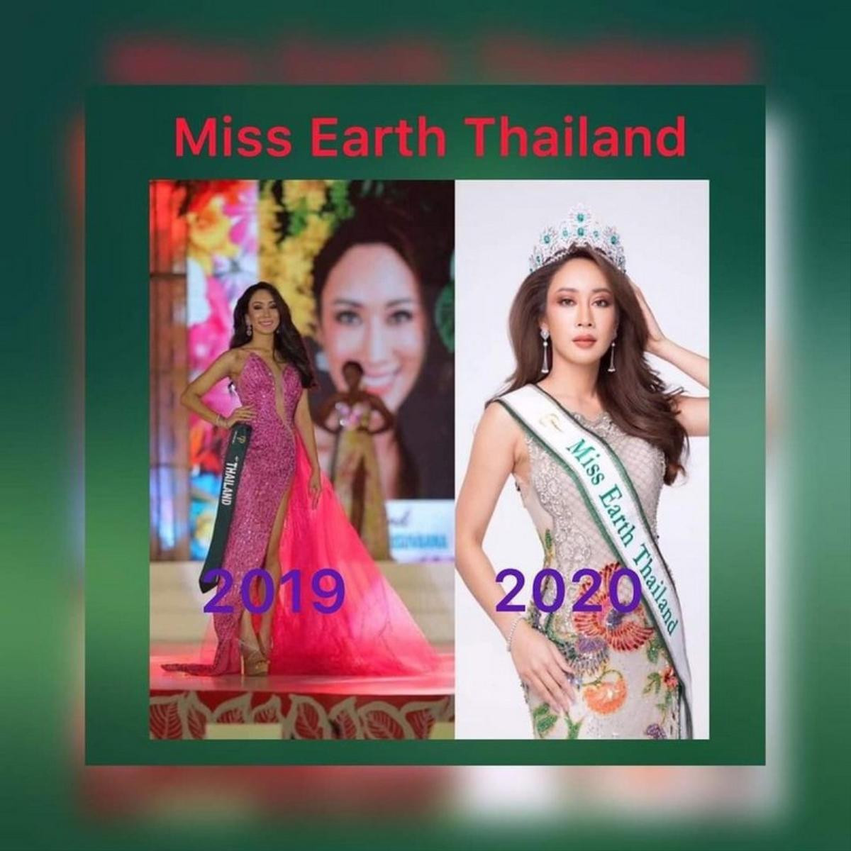 Mỹ nhân Thái thi Miss Earth 2019 ngang nhiên thi tiếp năm 2020, fan Việt 'triệu hồi gấp' Nam Em - Hà Thu Ảnh 1