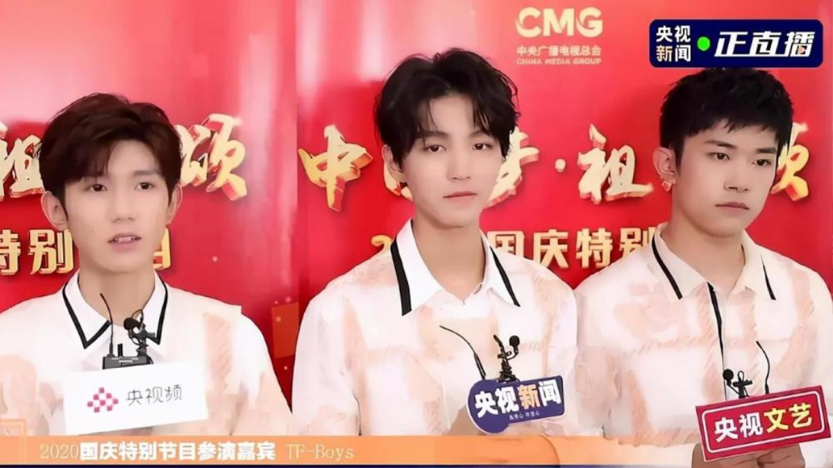 Nhan sắc TFBoys trong lần tụ họp gần nhất dưới ống kính của CCTV: Dịch Dương Thiên Tỉ bị chế giễu như quả bí ngô, Vương Nguyên lộ chiều cao khiêm tốn Ảnh 2