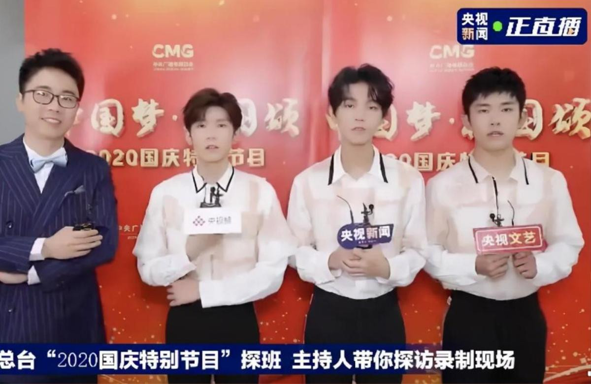 Nhan sắc TFBoys trong lần tụ họp gần nhất dưới ống kính của CCTV: Dịch Dương Thiên Tỉ bị chế giễu như quả bí ngô, Vương Nguyên lộ chiều cao khiêm tốn Ảnh 4