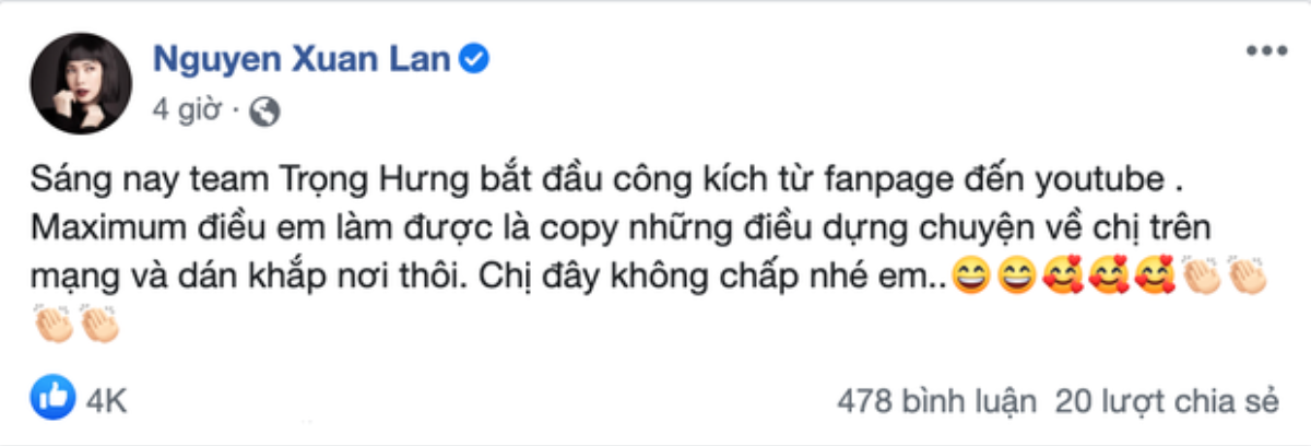 Xuân Lan phản ứng 'cực gắt' trước động thái mới của Trọng Hưng: 'Tôi thấy hơi tiếc cho bạn ấy' Ảnh 2