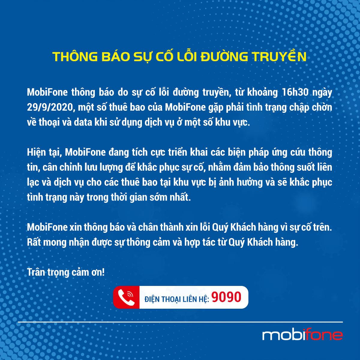 Nhiều thuê bao MobiFone than trời vì mất kết nối chiều 29/9 Ảnh 3