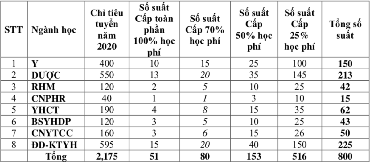 Học phí cao nhất 70 triệu/năm, SV nào được nhận học bổng của ĐH Y Dược TP.HCM? Ảnh 1