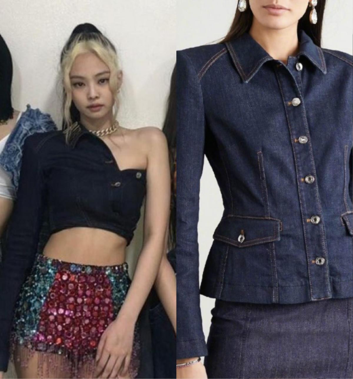 Jennie Black Pink diện áo sơ mi dùng áo corset làm thắt lưng khiến dân tình phát sốt Ảnh 8