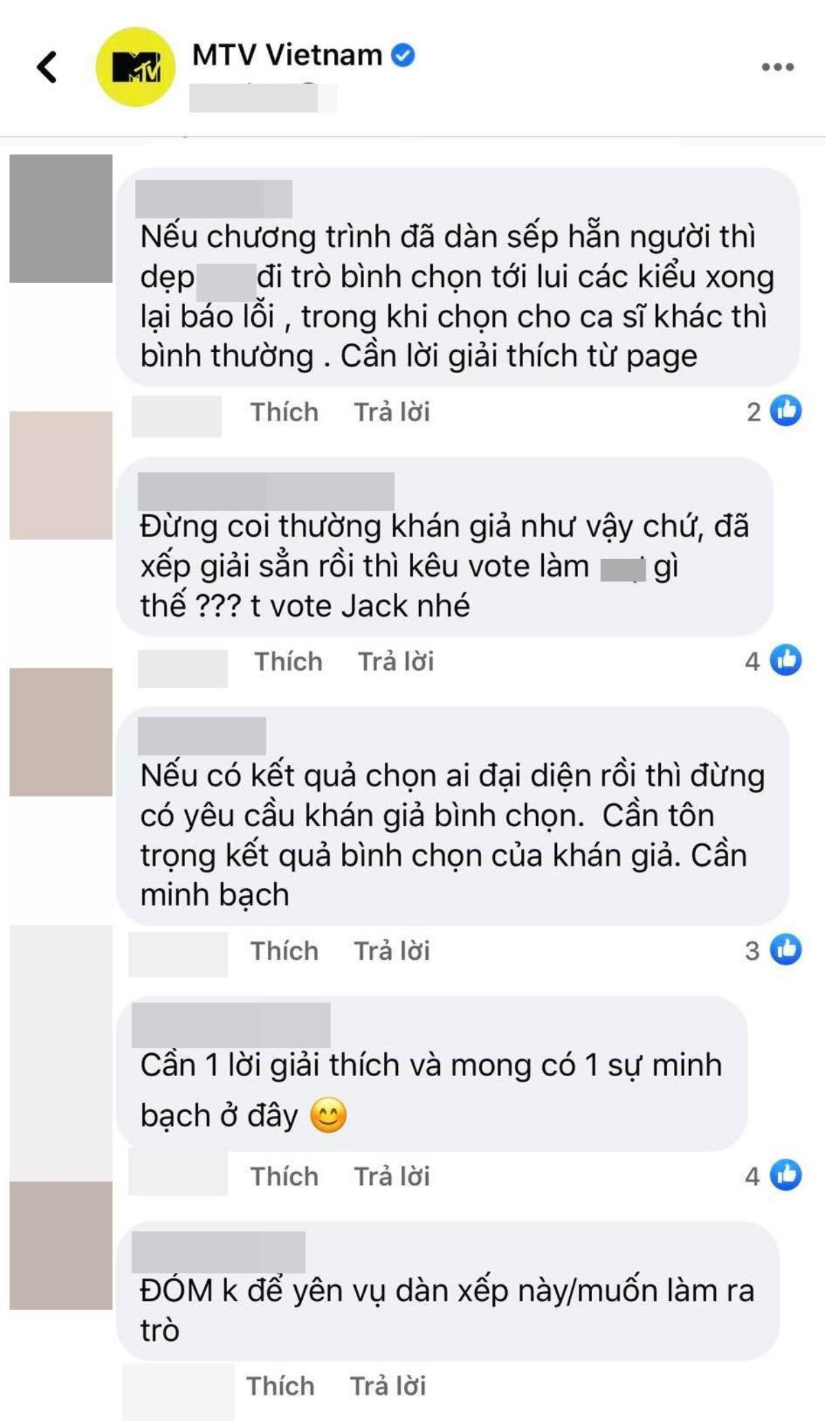 Fan Jack nóng mặt cho rằng phía MTV gian lận trong quá trình bình chọn Ảnh 5