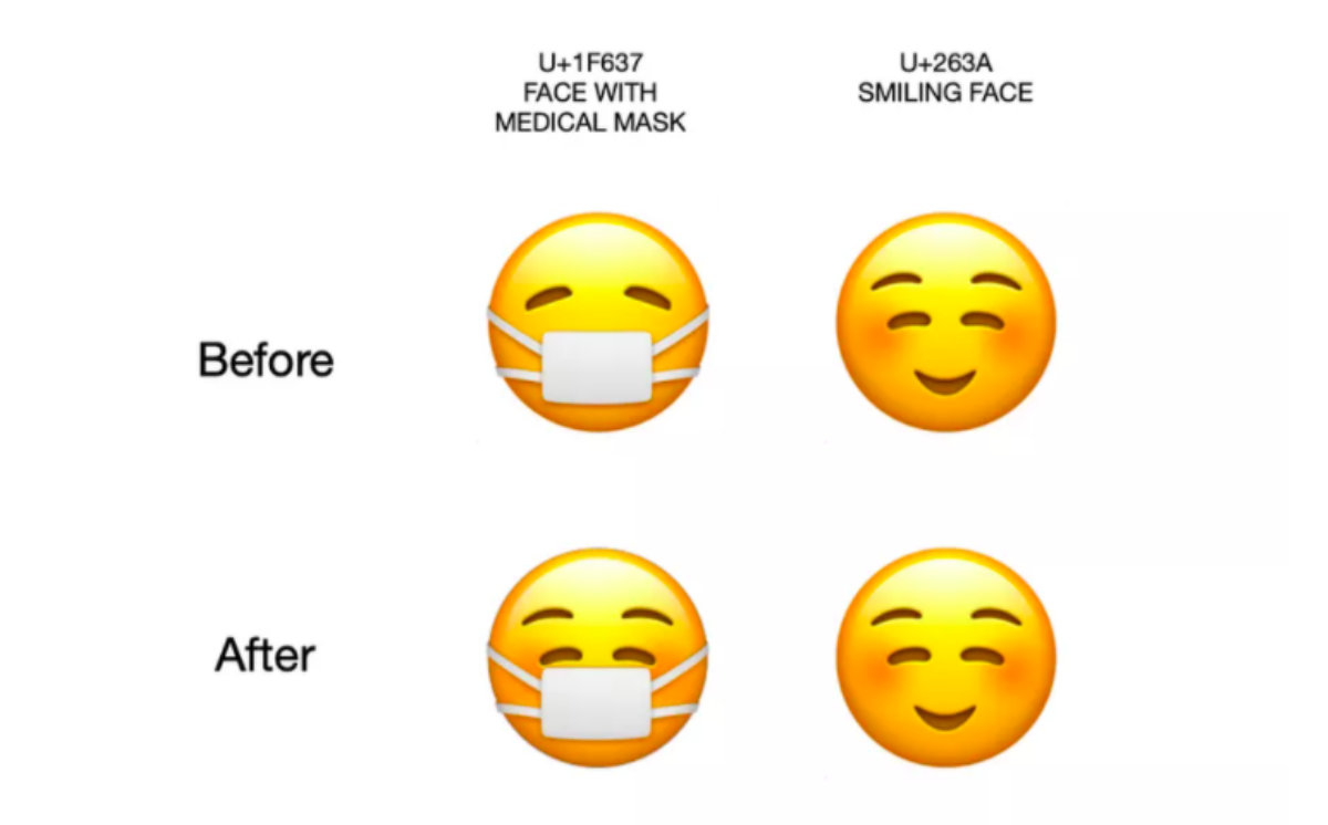 Emoji đeo khẩu trang của Apple vừa có một thay đổi thú vị Ảnh 2