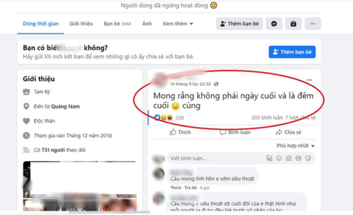 Vụ thi thể cô gái quấn khăn trong căn nhà: Ám ảnh dòng trạng thái trên Facebook cá nhân trước khi xảy ra án mạng Ảnh 1