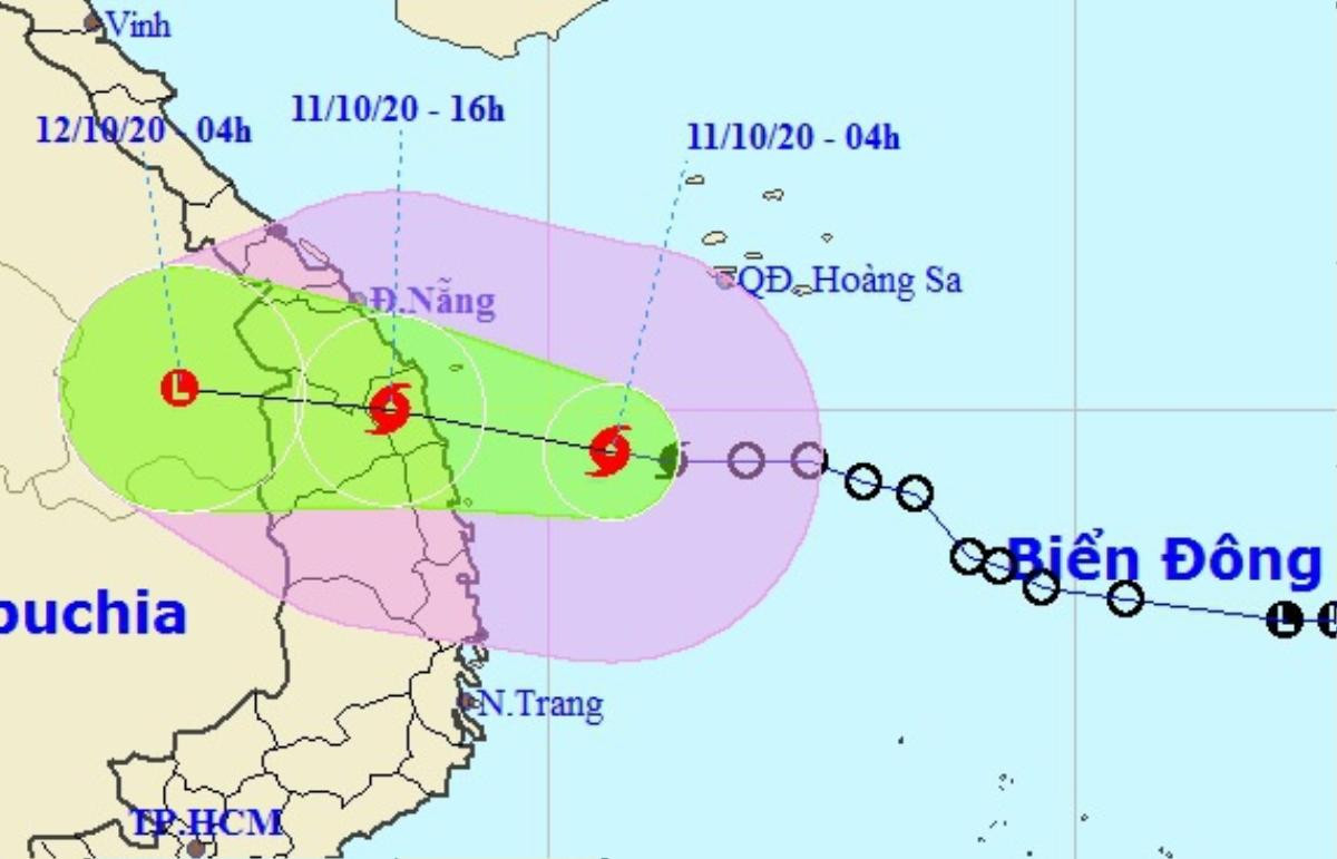 Bão số 6 hình thành, tăng tốc tiến vào miền Trung Ảnh 1