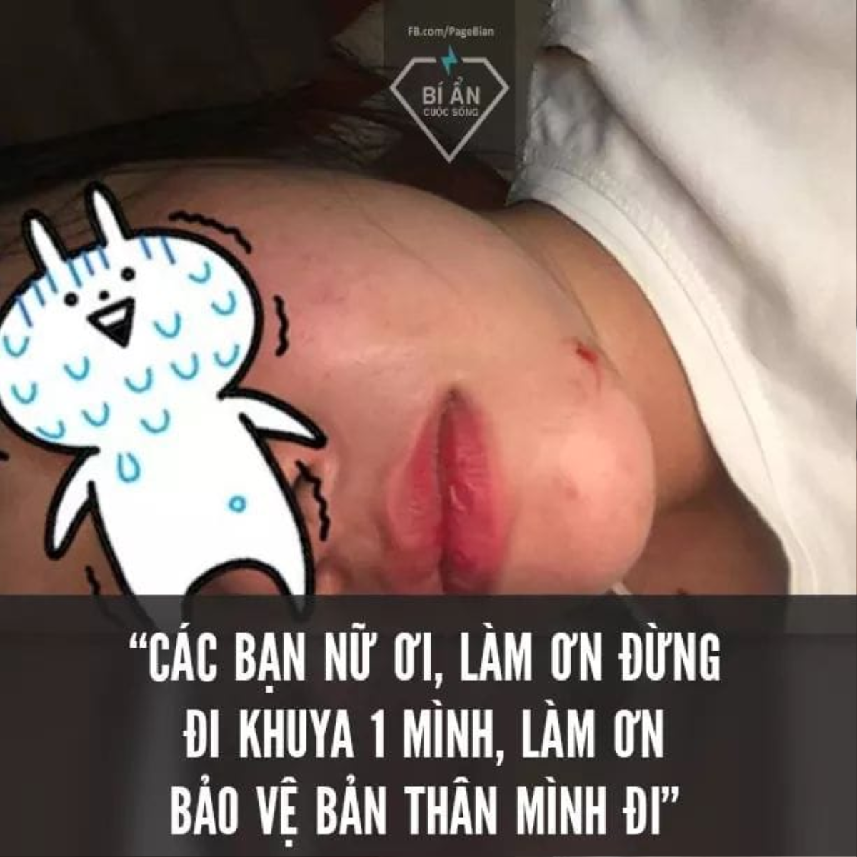 Về nhà lúc 1h sáng, nữ sinh gặp kẻ biến thái kề dao vào cổ và lời gửi gắm khẩn thiết: 'Các bạn nữ làm ơn đừng đi khuya một mình' Ảnh 1