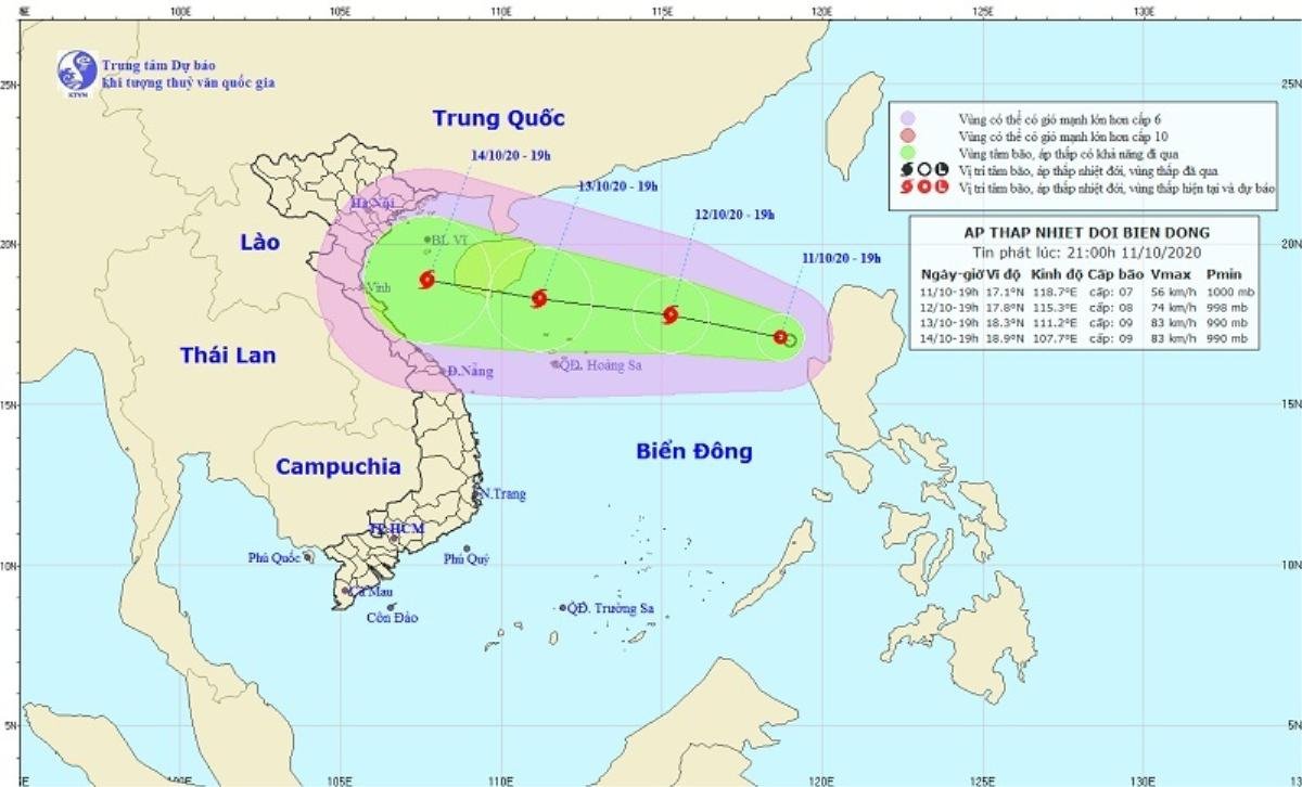 Áp thấp nhiệt đới khả năng mạnh lên thành bão, miền Trung tiếp tục mưa lũ Ảnh 1