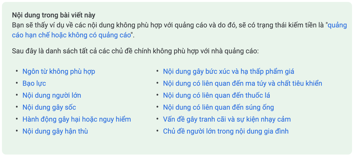 Vì sao một kênh YouTube có thể bị tắt kiếm tiền? Ảnh 6