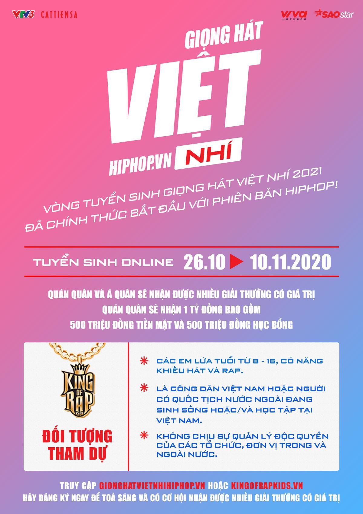 Giọng hát Việt nhí trở lại với phiên bản HipHop on Stage, giải thưởng hơn 1 tỷ đồng tìm kiếm tài năng hát và rap dưới 16 tuổi Ảnh 6