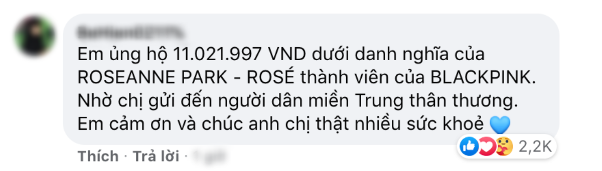 Thủy Tiên kêu gọi được 22 tỷ cứu trợ miền Trung: FC BTS ủng hộ 537 triệu, 1 bạn fan Rosé (BLACKPINK) góp 11 triệu Ảnh 7