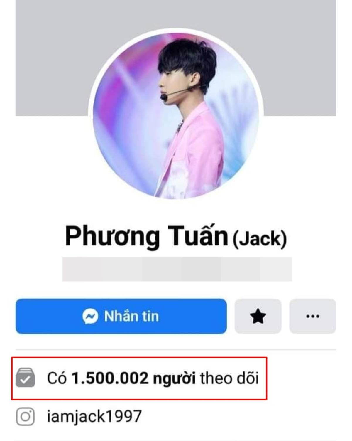 Trang Facebook cá nhân của Jack cán mốc lượt theo dõi 'khủng' với con số đáng ngưỡng mộ Ảnh 1