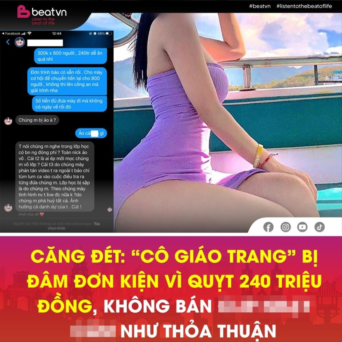 'Cô giáo Trang' bị tố lừa đảo tiền của 'học viên': 'Cho cơ hội chuyển tiền lại cho 800 người, không thì lên công an giải trình' Ảnh 1