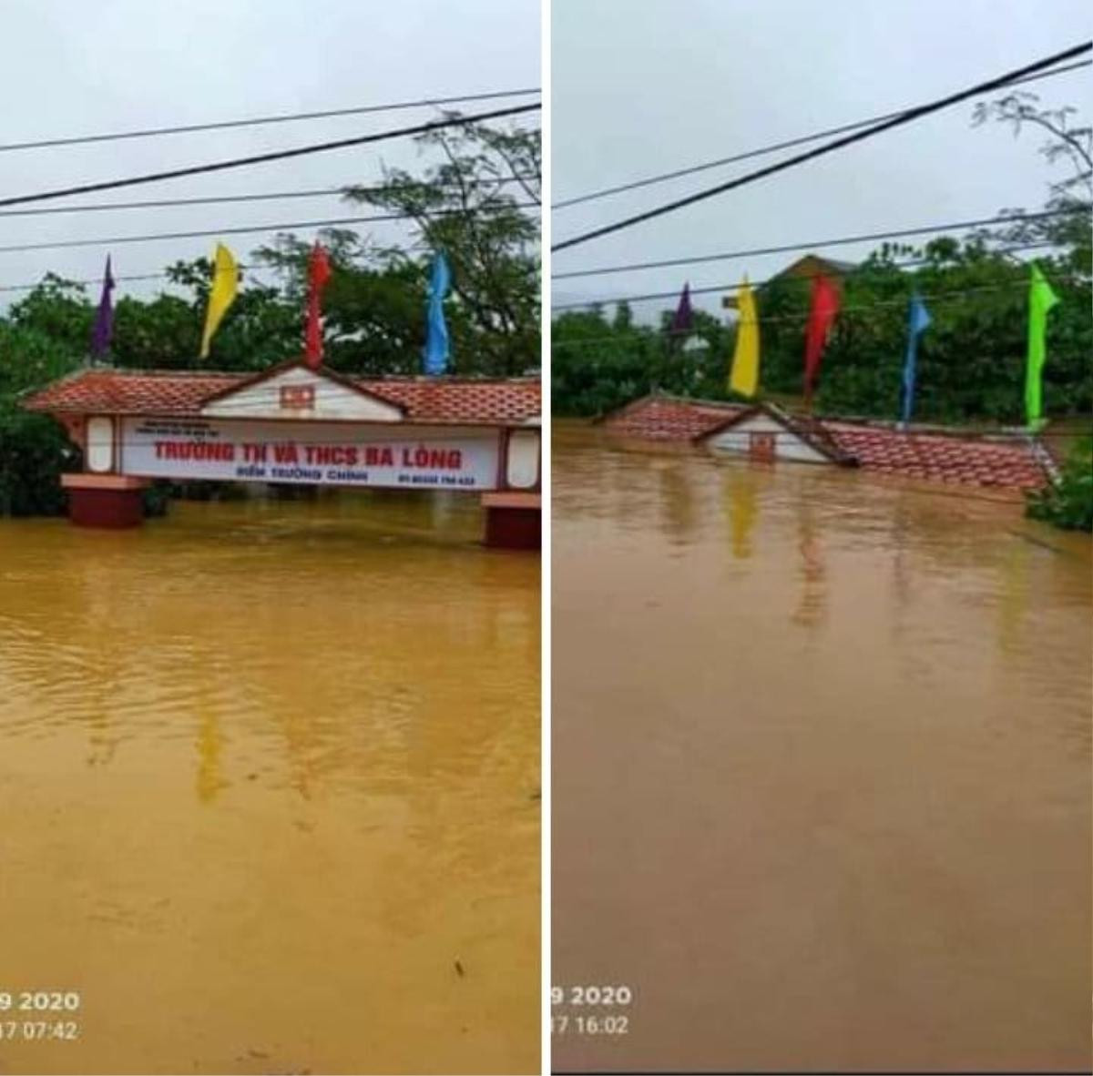 Lũ chồng lũ, nhiều trường học ở miền Trung chìm trong biển nước Ảnh 6