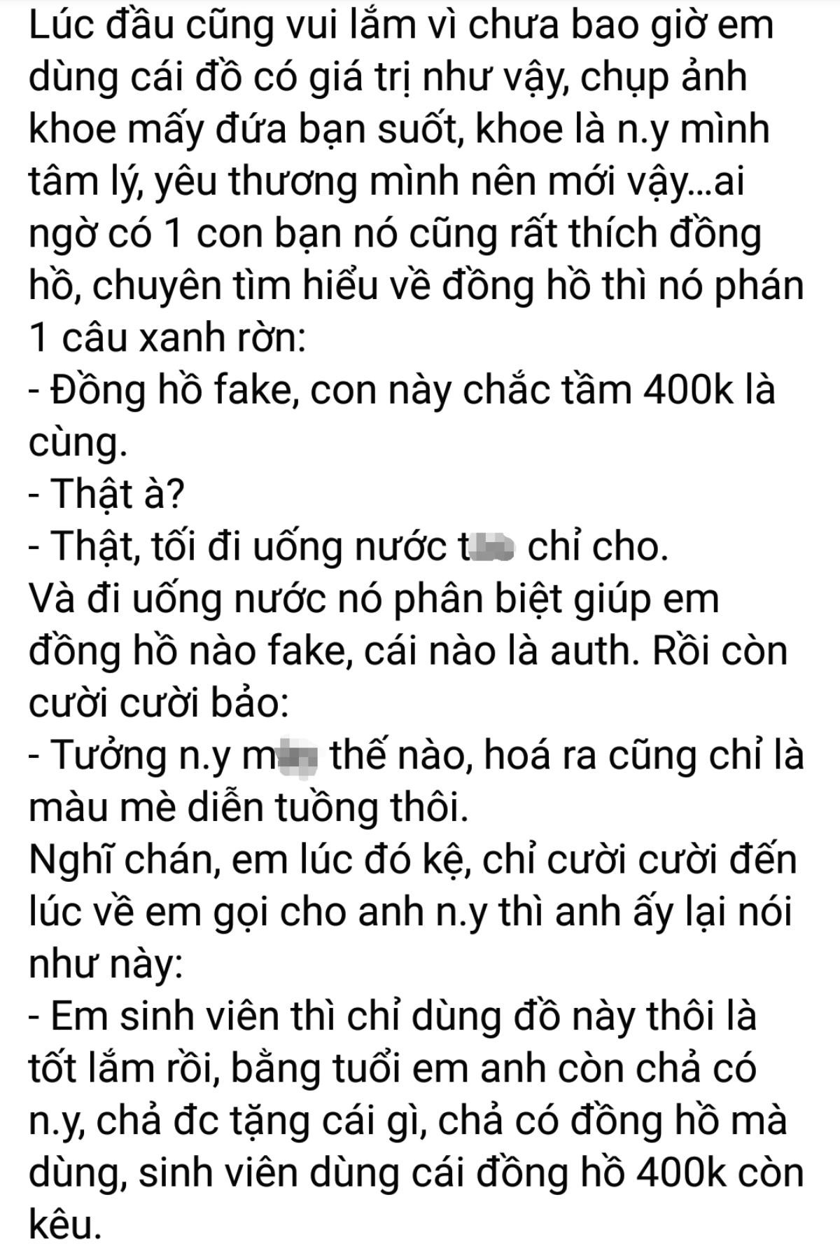 Chê bạn trai lương tháng 12 triệu mà tặng hàng nhái ngày 20/10, nữ chính bị dân mạng 'ném đá' Ảnh 3