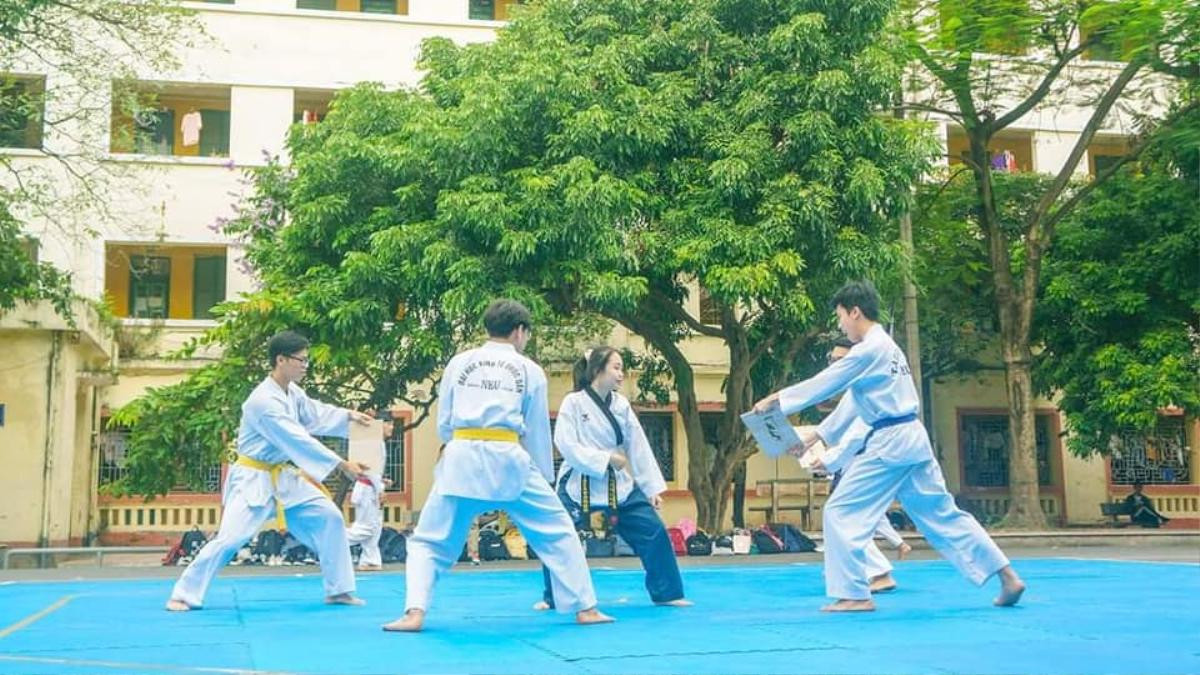 Dàn nữ sinh vừa sở hữu nhan sắc 'cực phẩm' vừa giỏi Taekwondo của đại học Kinh tế quốc dân Ảnh 12