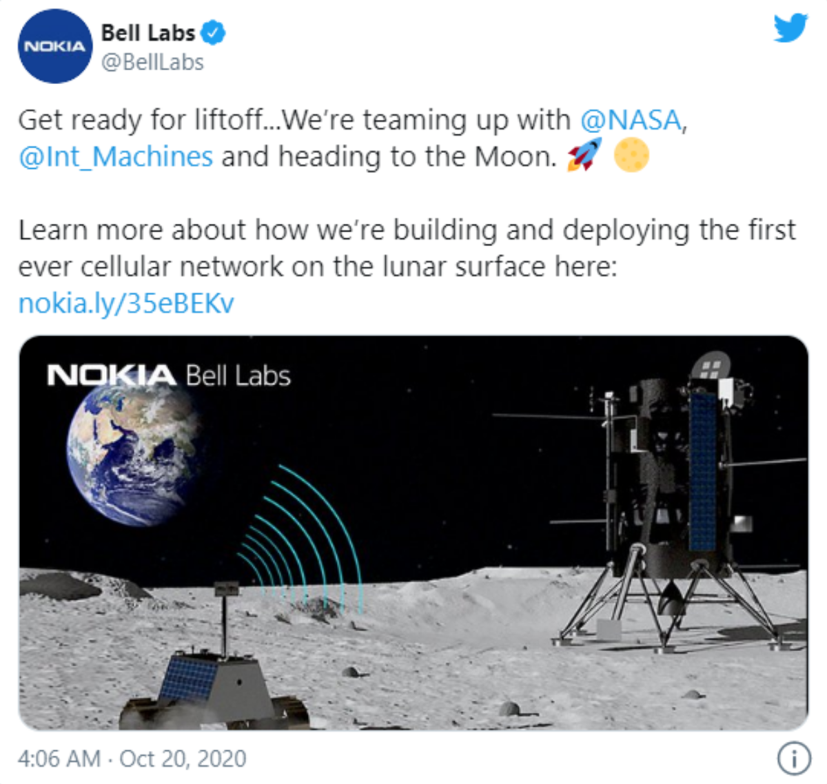 NASA và Nokia sẽ lắp đặt hệ thống mạng 4G trên Mặt Trăng Ảnh 1