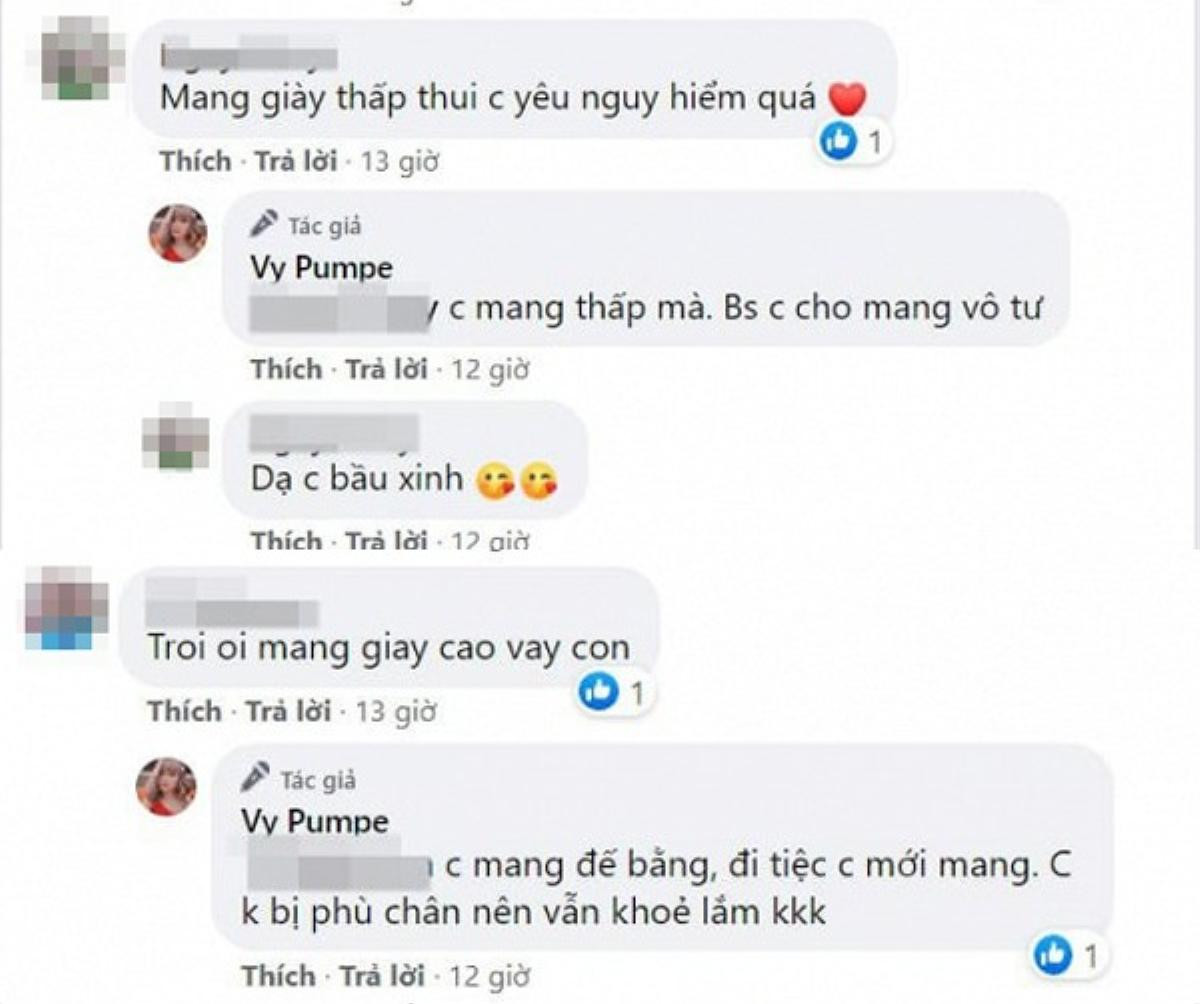 Bụng bầu 'vượt mặt', bạn gái Mạc Văn Khoa gây tranh cãi khi vẫn diện đôi giày cao lênh khênh Ảnh 5