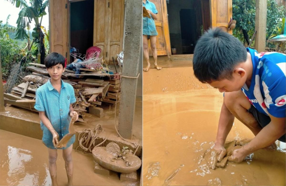 Trường học tan hoang, sách vở ngập trong bùn đất sau lũ khiến nhiều người xót xa Ảnh 2