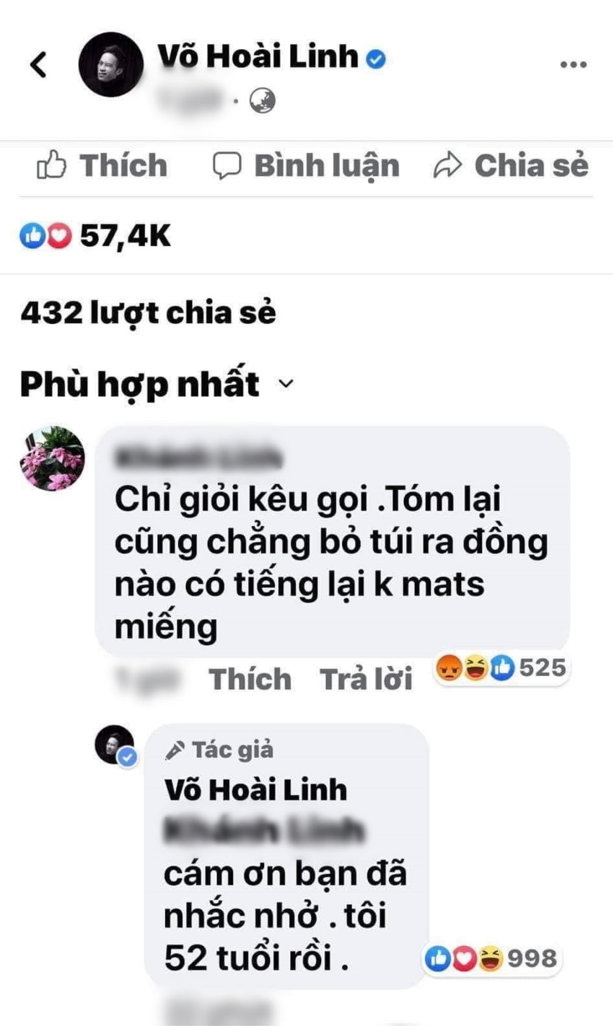 Bị antifan mỉa mai không bỏ tiền ra ủng hộ miền Trung, Hoài Linh đáp trả nhẹ nhàng khiến ai cũng hả hê Ảnh 2