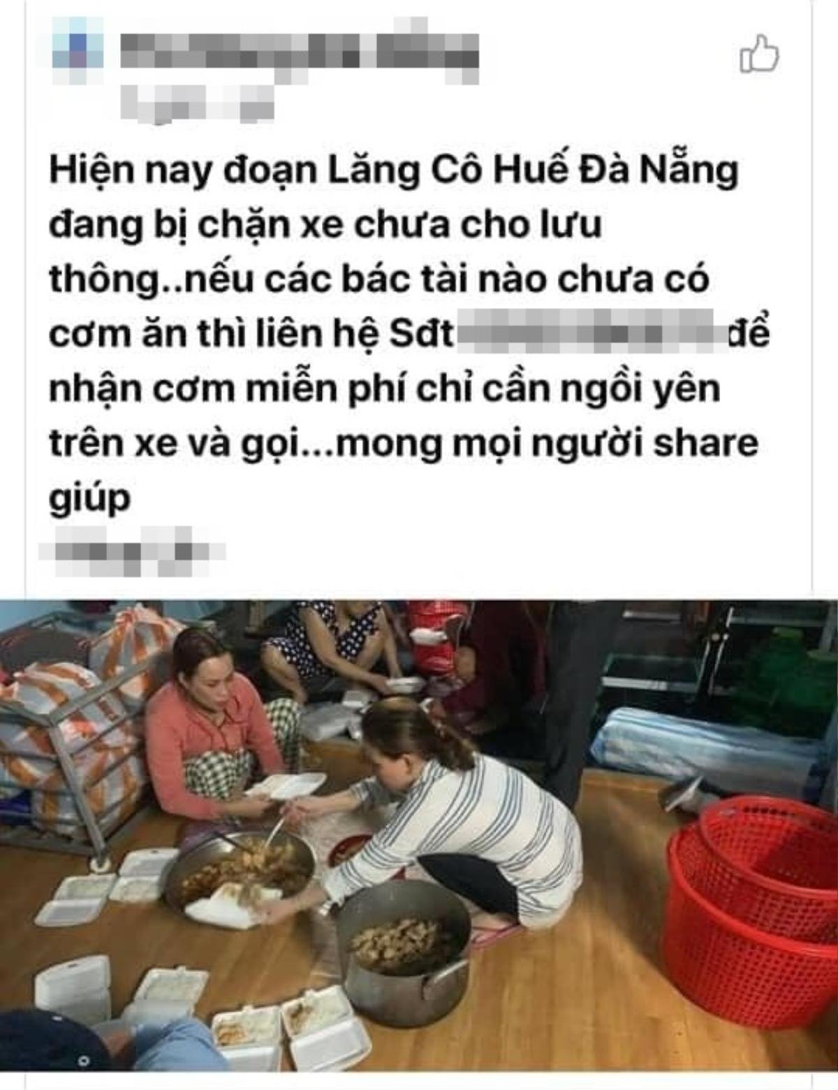 Ấm lòng chuyện người dân Huế gõ cửa từng xe trú bão để phát cơm miễn phí bấp chấp mưa gió Ảnh 5