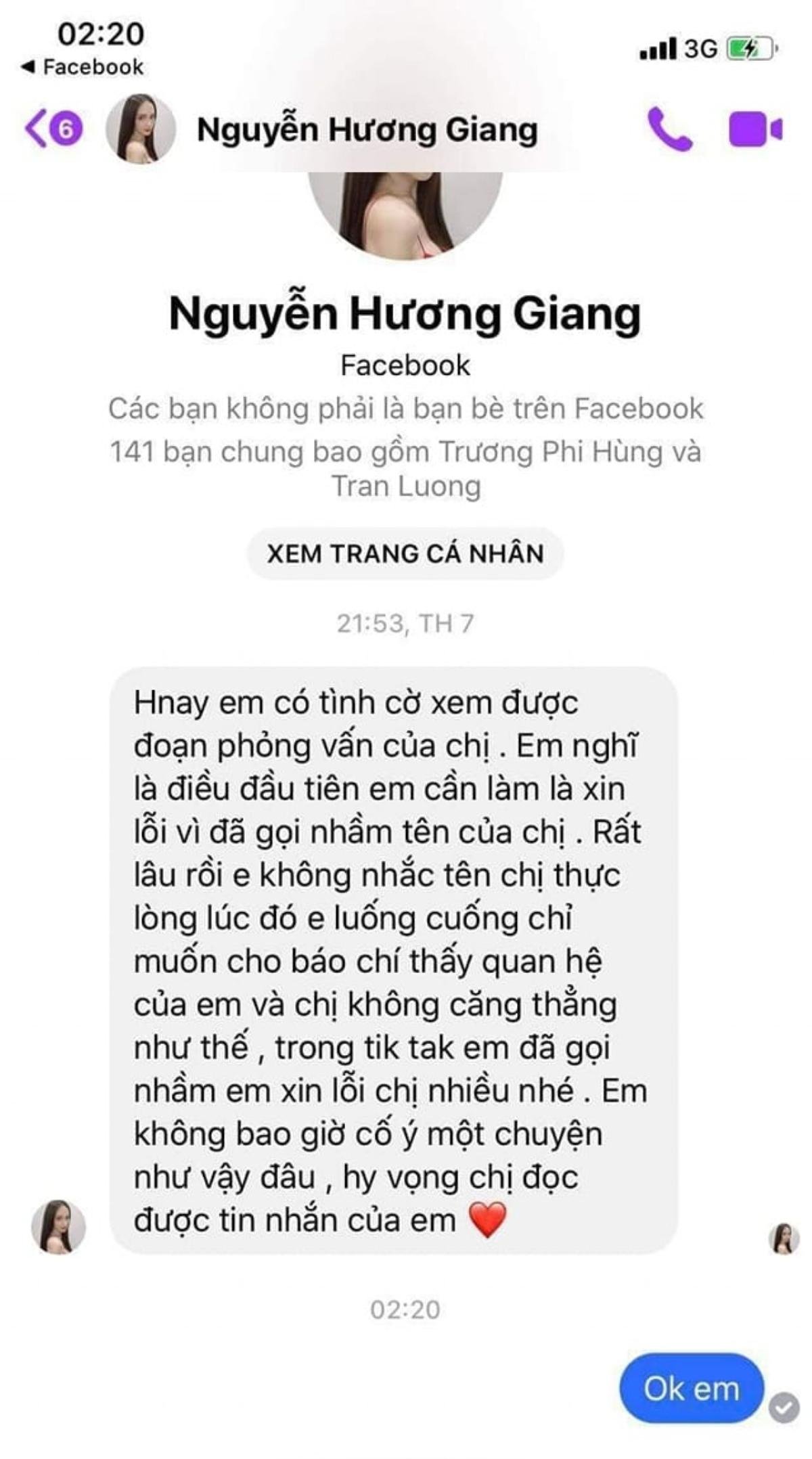 Hương Giang xin lỗi Lâm Khánh Chi vì gọi nhầm tên 'chị Khanh': Đàn chị hồi đáp quá 'sững sờ'? Ảnh 1