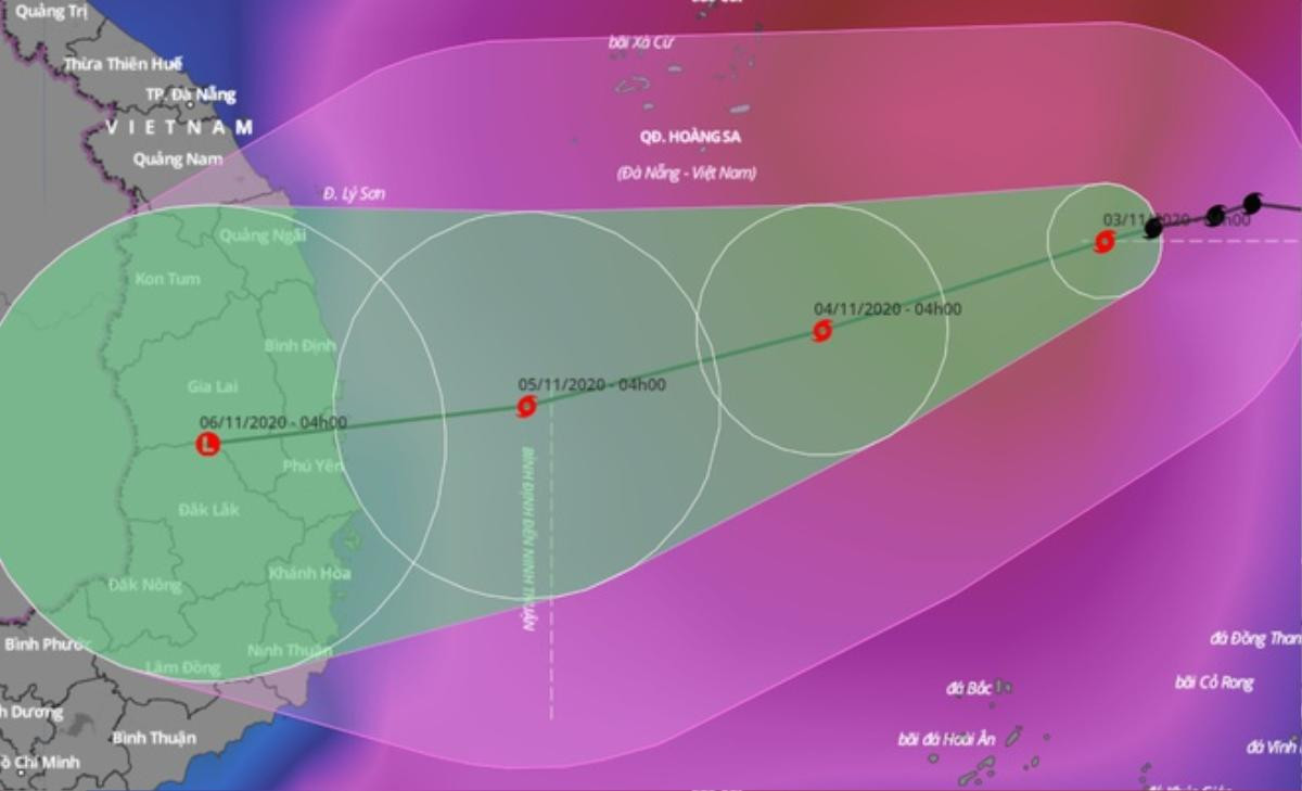 Bão số 10 hướng vào Quảng Ngãi – Khánh Hòa, Biển Đông có thể đón bão số 11 Ảnh 1