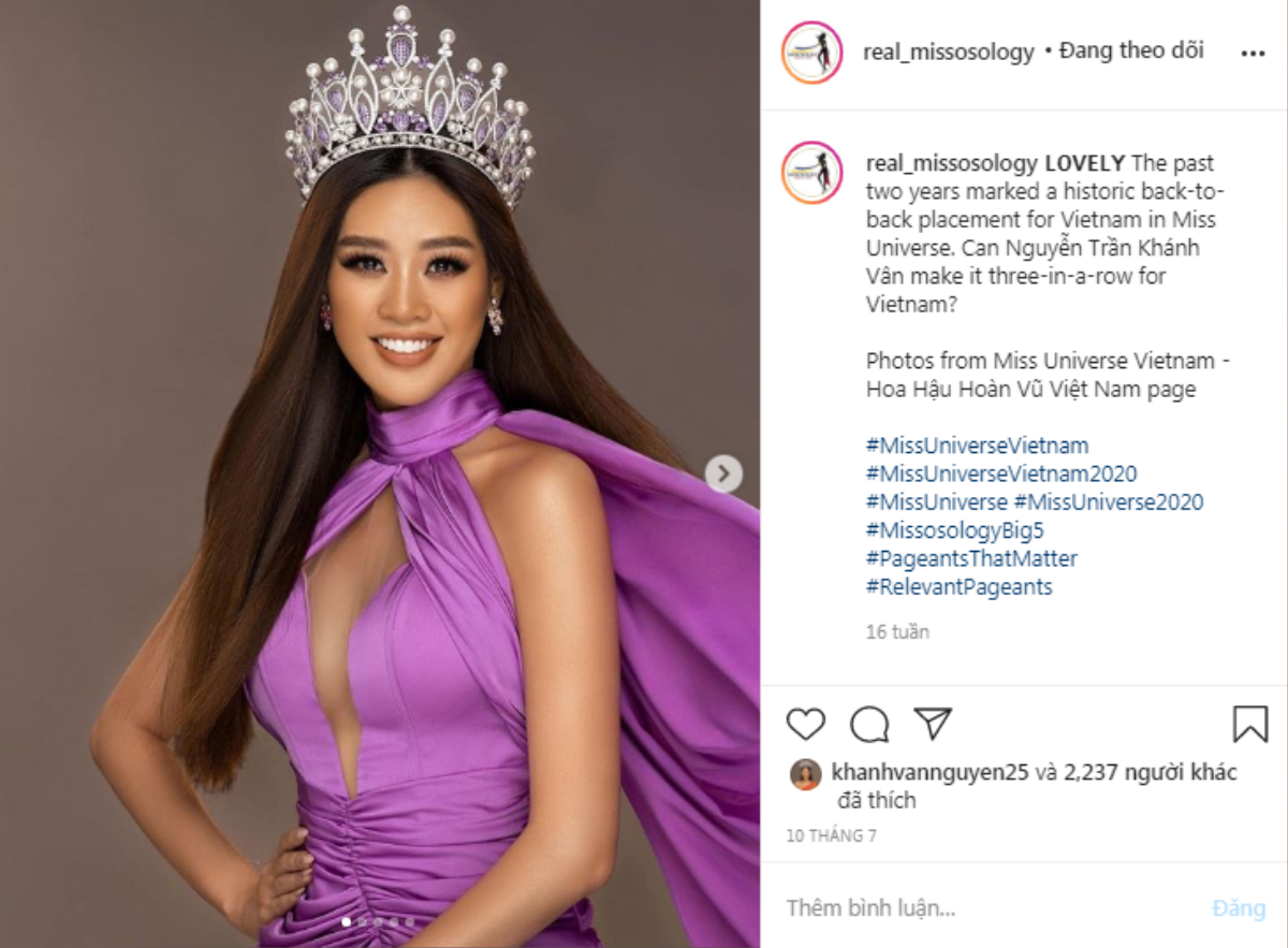 Khánh Vân đang được chú ý nhất Miss Universe, đến Missosology còn 5 lần 7 lượt điểm mặt nhắc tên? Ảnh 15