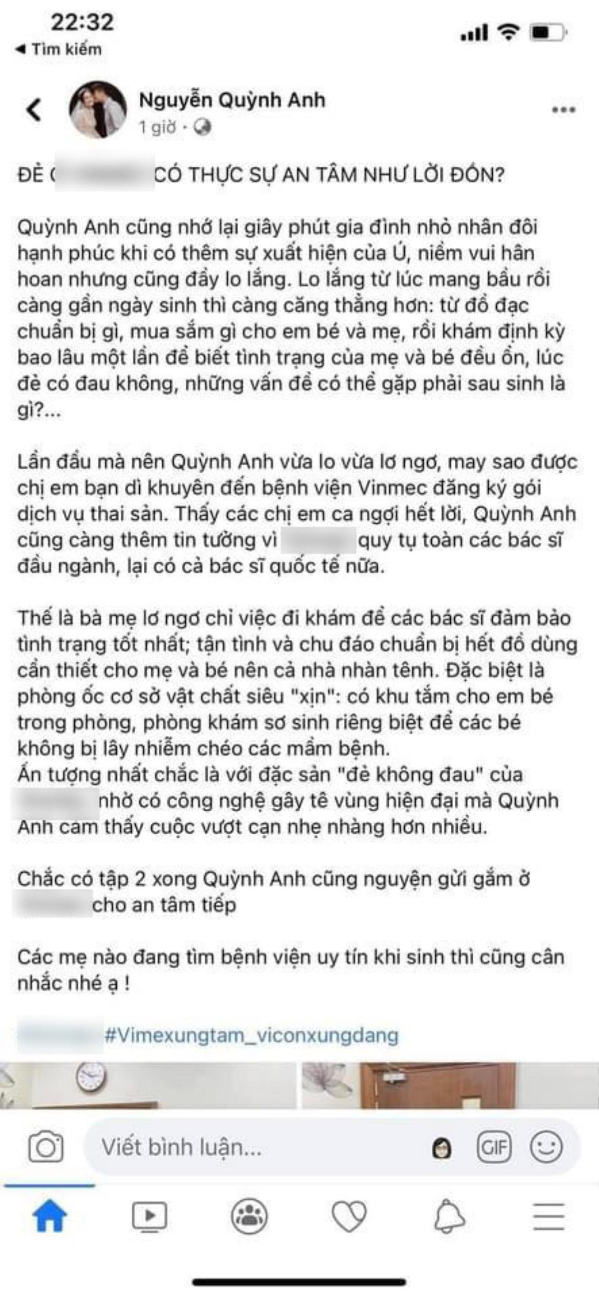 Bị tố nói dối chuyện đi đẻ, bà xã Duy Mạnh lặng lẽ xóa bài ngầm thừa nhận? Ảnh 2