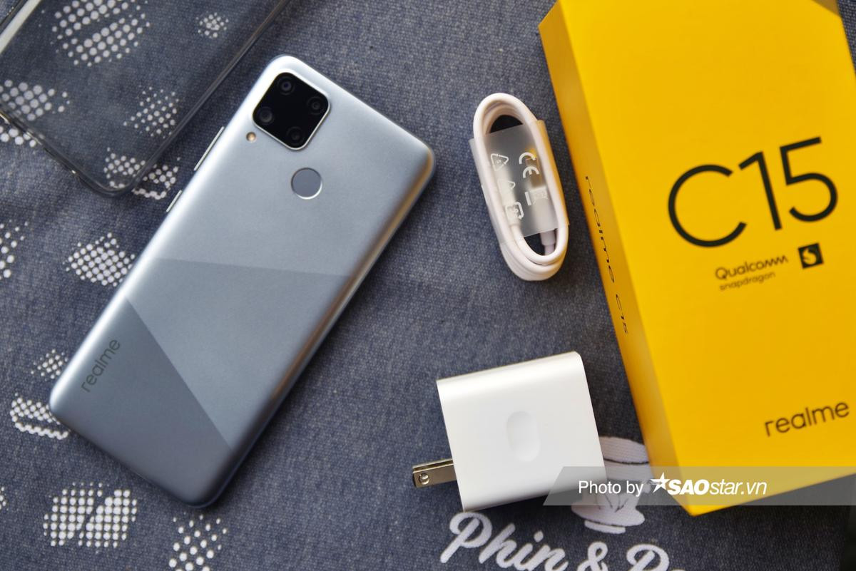 Mở hộp Realme C15: Có đến 4 camera sau, viên pin khủng 6.000 mAh! Ảnh 3