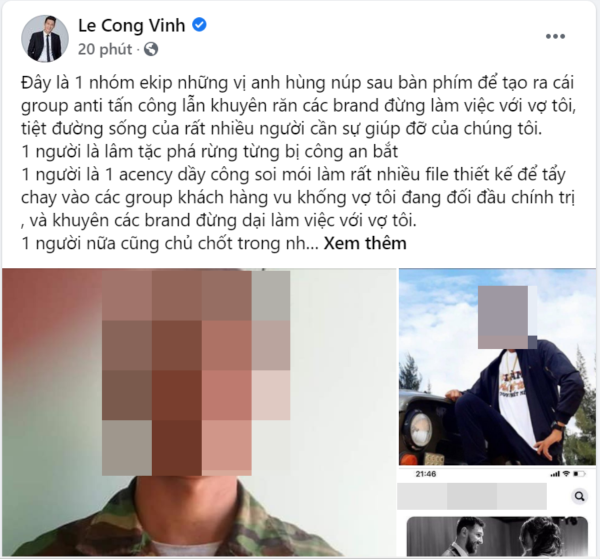 Công Vinh công khai danh tính kẻ đứng sau group tấn công Thủy Tiên, khẳng định nhờ pháp luật can thiệp Ảnh 2