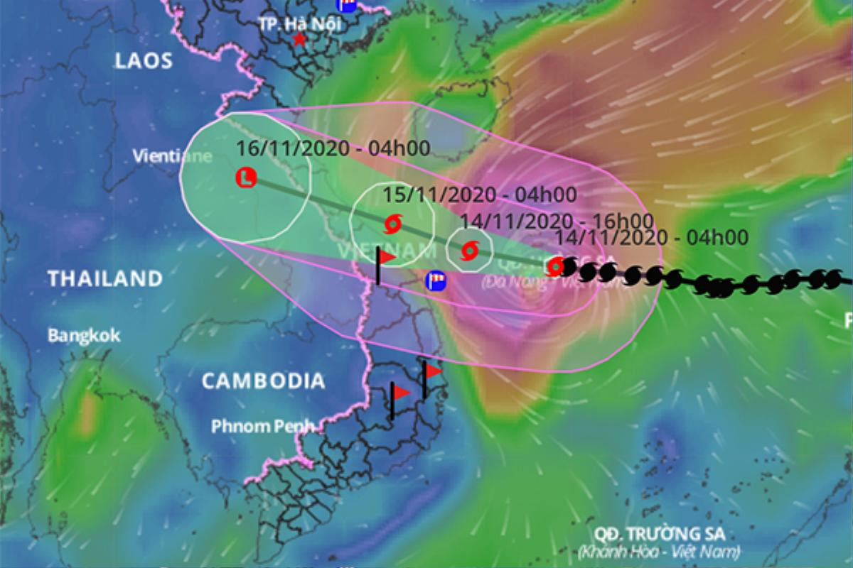 Bão Vamco thành cuồng phong, mở rộng thêm khu vực độ bổ Ảnh 1