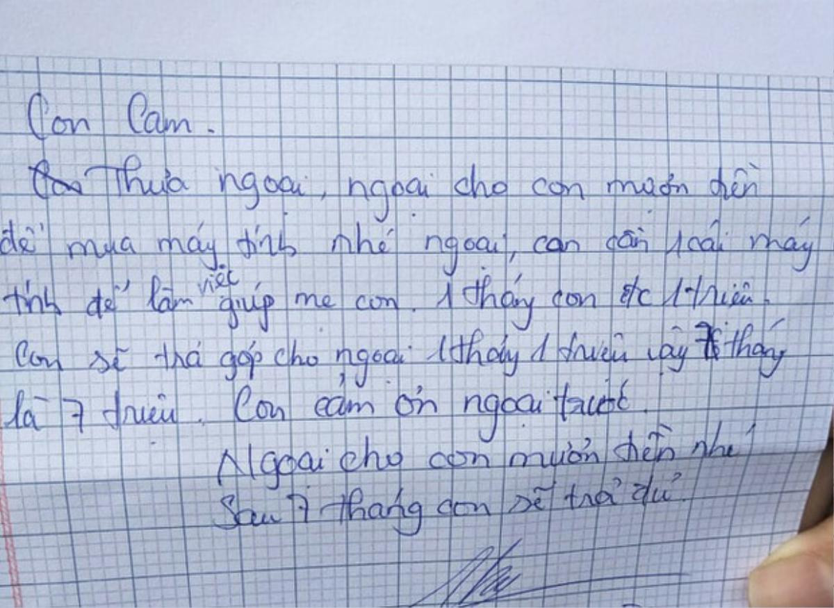Nữ sinh viết thư tay gửi bà ngoại, mượn tiền phụ giúp mẹ và kế hoạch 'trả góp' khiến dân mạng cười ngất Ảnh 2