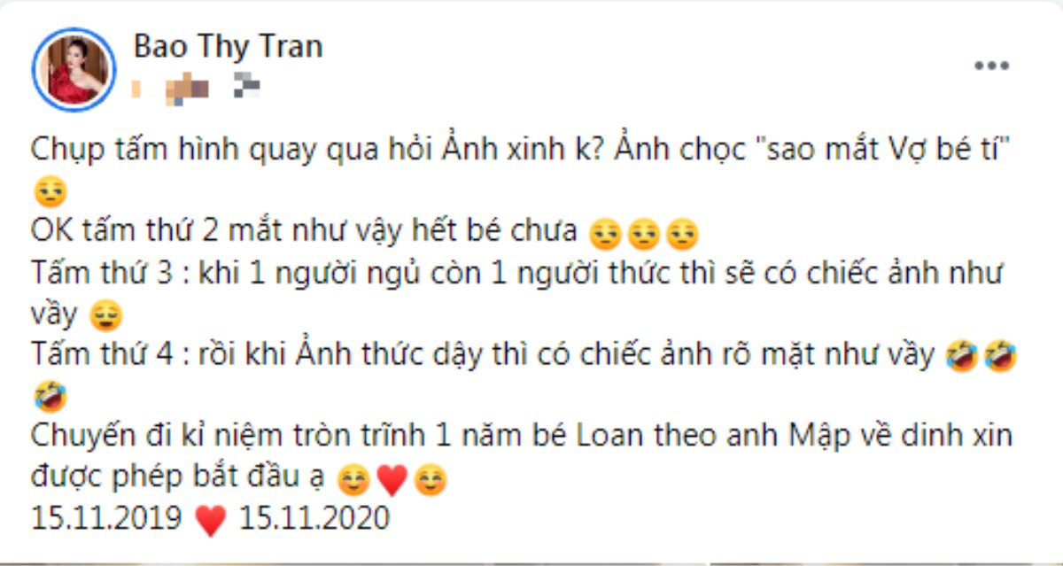 Chụp ảnh kỷ niệm 1 năm ngày cưới, Bảo Thy chỉ biết 'kêu trời' vì ông xã không chịu hợp tác Ảnh 1