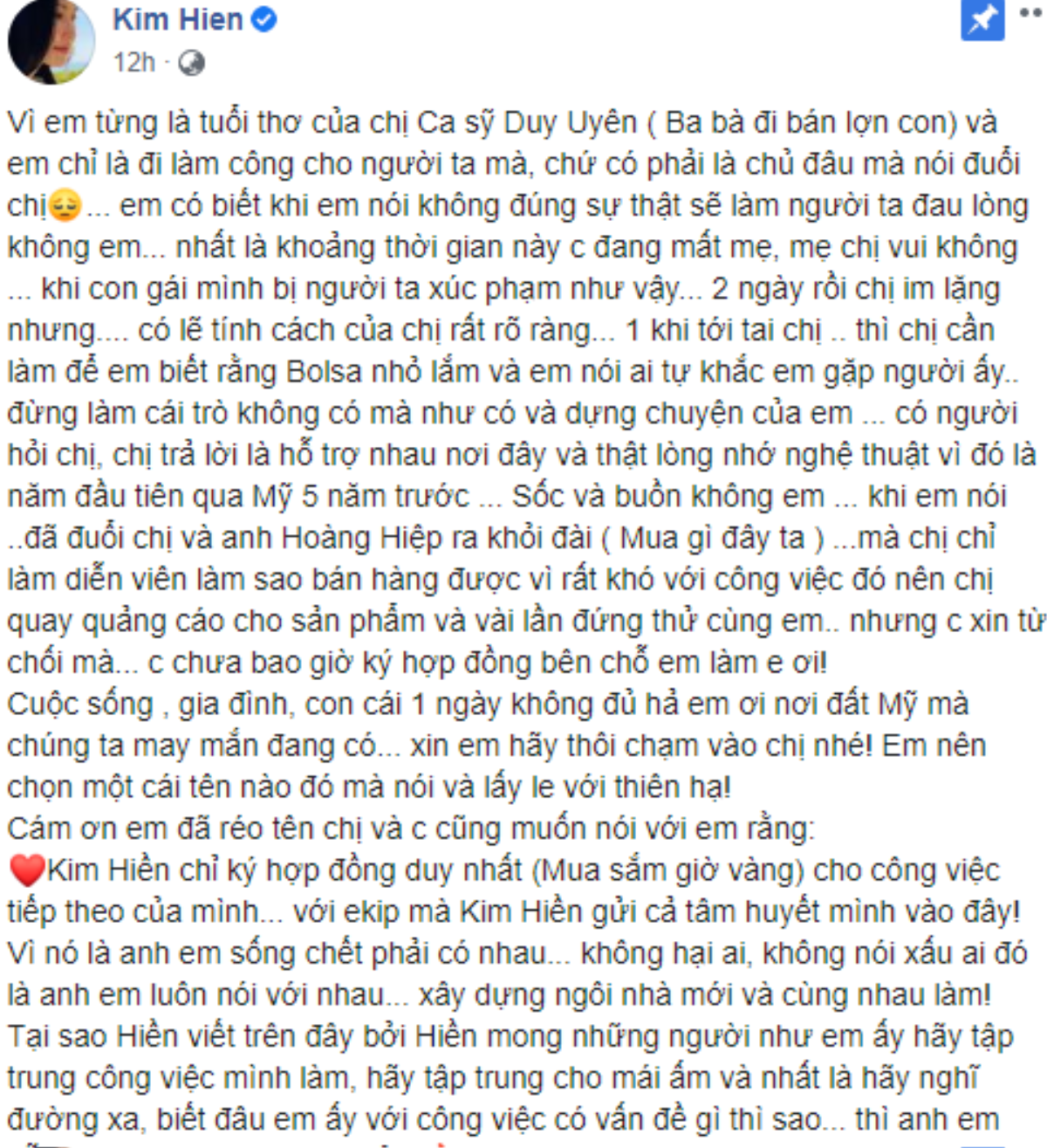 Kim Hiền phản ứng 'gắt' sau lùm xùm 'bóc phốt' với cựu thành viên Mắt Ngọc, lí do tranh cãi thật bất ngờ Ảnh 2