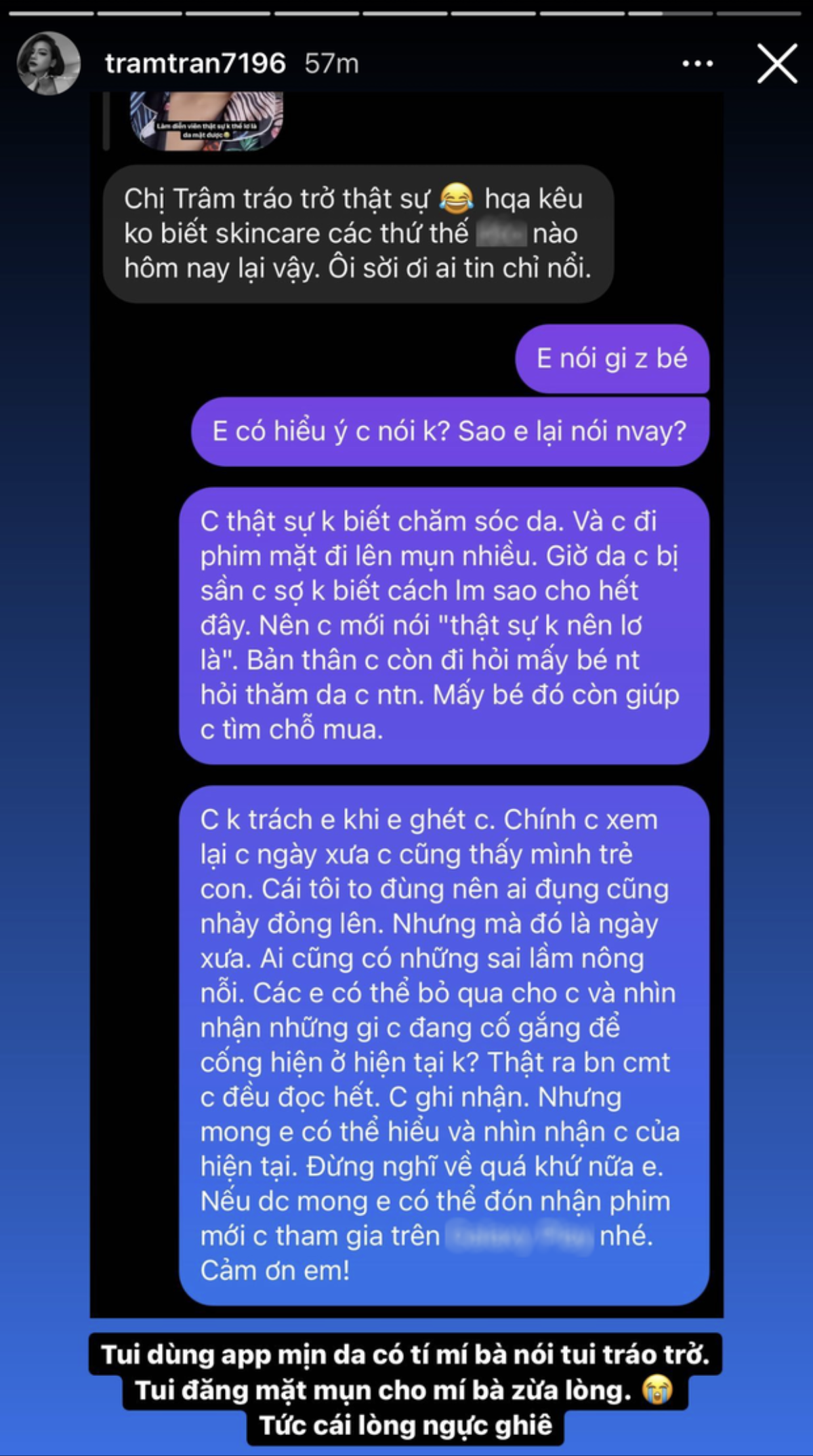 Bị anti-fan mắng 'tráo trở' vì dùng app chụp ảnh, bạn gái tin đồn Huỳnh Phương đáp trả 'cực gắt' Ảnh 4