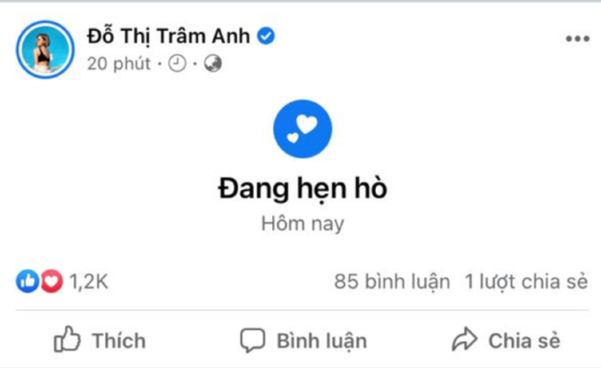 Hotgirl Trâm Anh công khai đang hẹn hò, dân mạng 'nháo nhào': Là ai đây? Ảnh 1