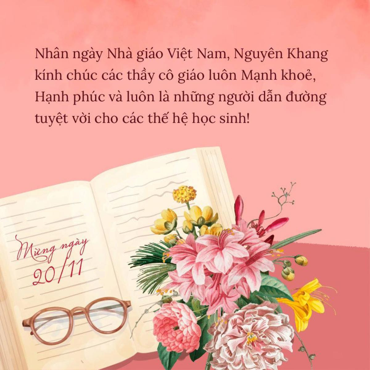 MC Lại Văn Sâm, Mỹ Tâm cùng loạt sao Việt gửi lời tri ân tới thầy cô nhân ngày 20/11 Ảnh 7